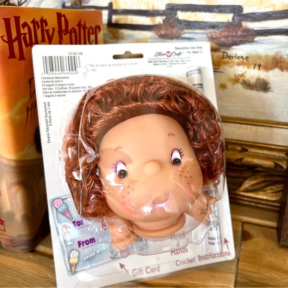 Retro 90s Sherbet Ice Doll Crochet Kit 4.5” Doll Head Hands And Pattern - Picture 2 of 6